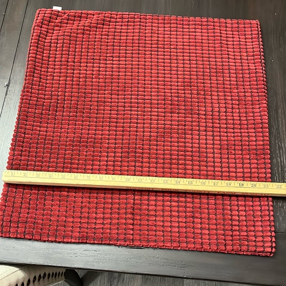 Burnt red and black throw pillow covers - Picture 1 of 5